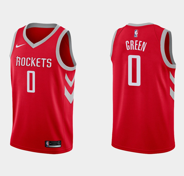 Men's Houston Rockets #0 Jalen Green Icon Edition Red Stitched Basketball Jersey Men's Houston Rockets #0 Jalen Green Icon Edition Red Stitched Basketball Jersey